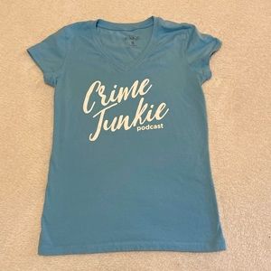 Crime Junkie podcast t-shirt. Size small. Never worn.